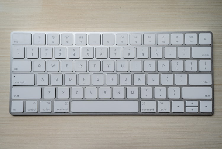 노트북 키보드 클로즈업 사진