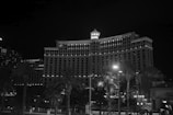 Night view of the hotel exterior illuminated against the Florida skyline.