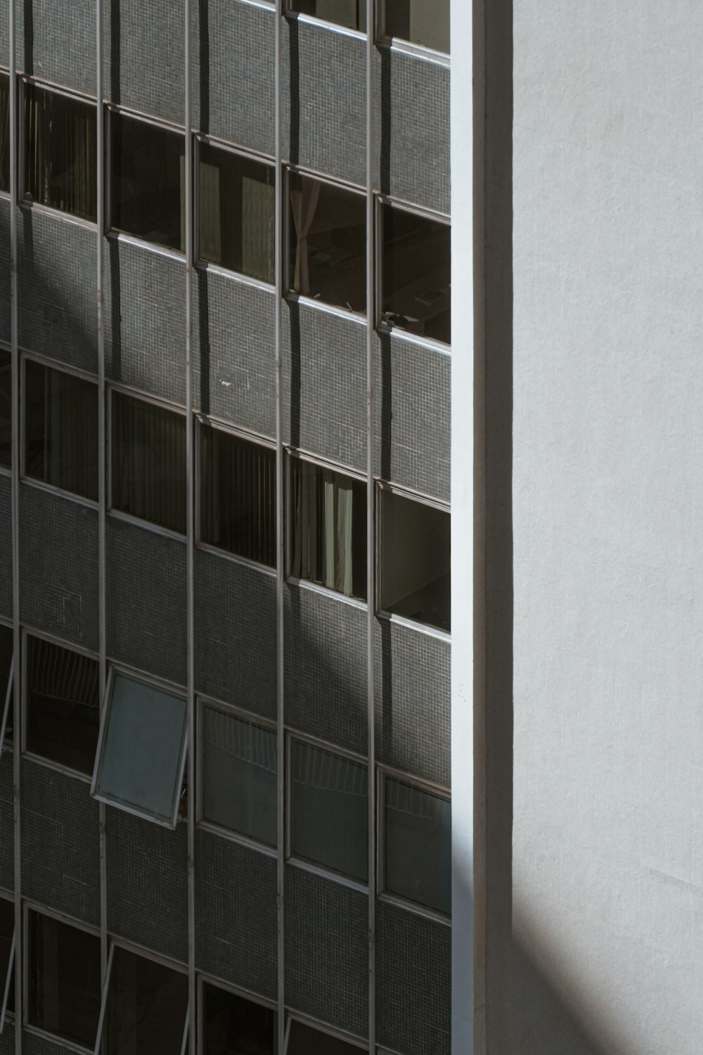 white wooden framed glass window