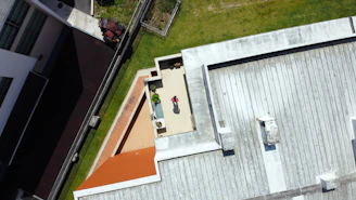 white and orange concrete building