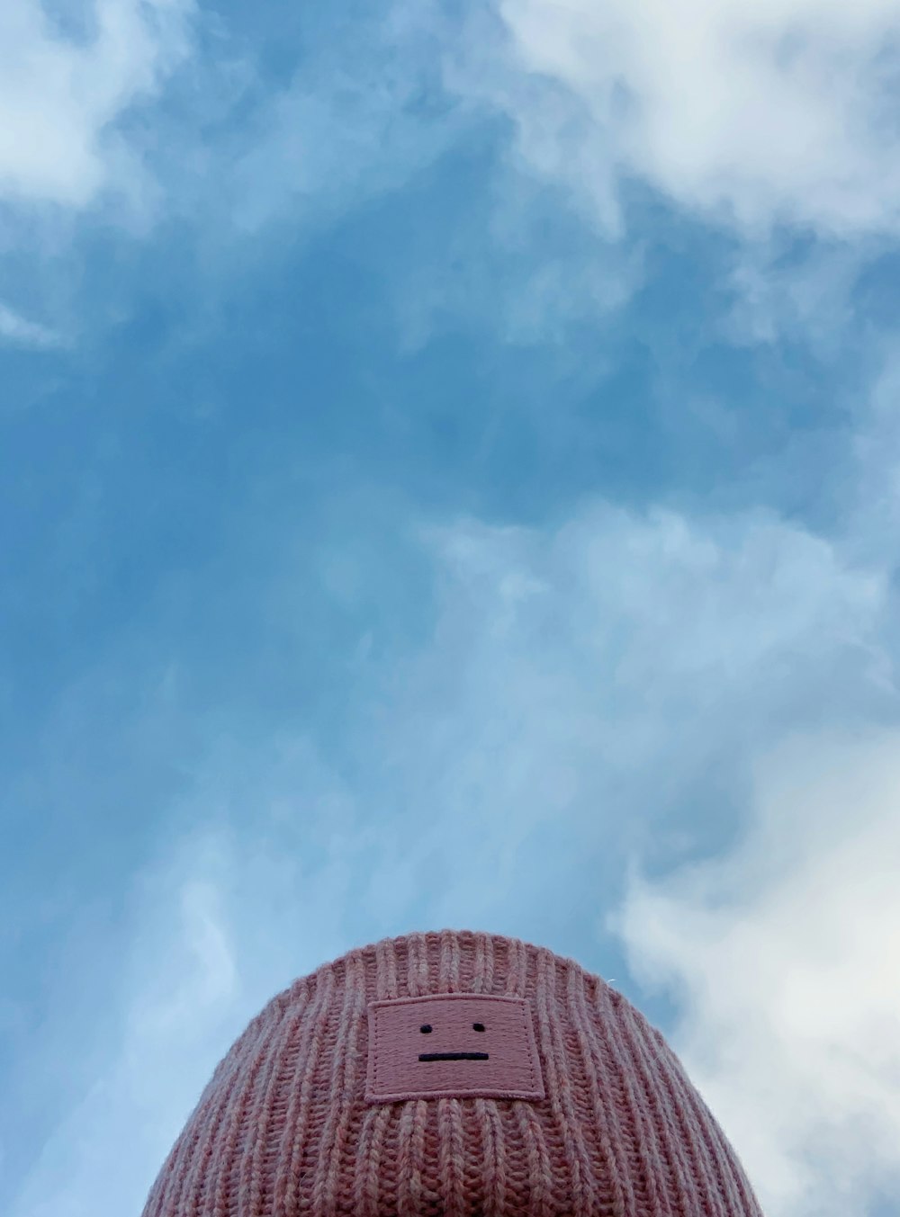 Edificio a cupola rosa sotto il cielo blu