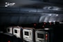 black and gray airplane seats