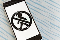 A close-up of a smartphone screen showing a phishing scam alert message.