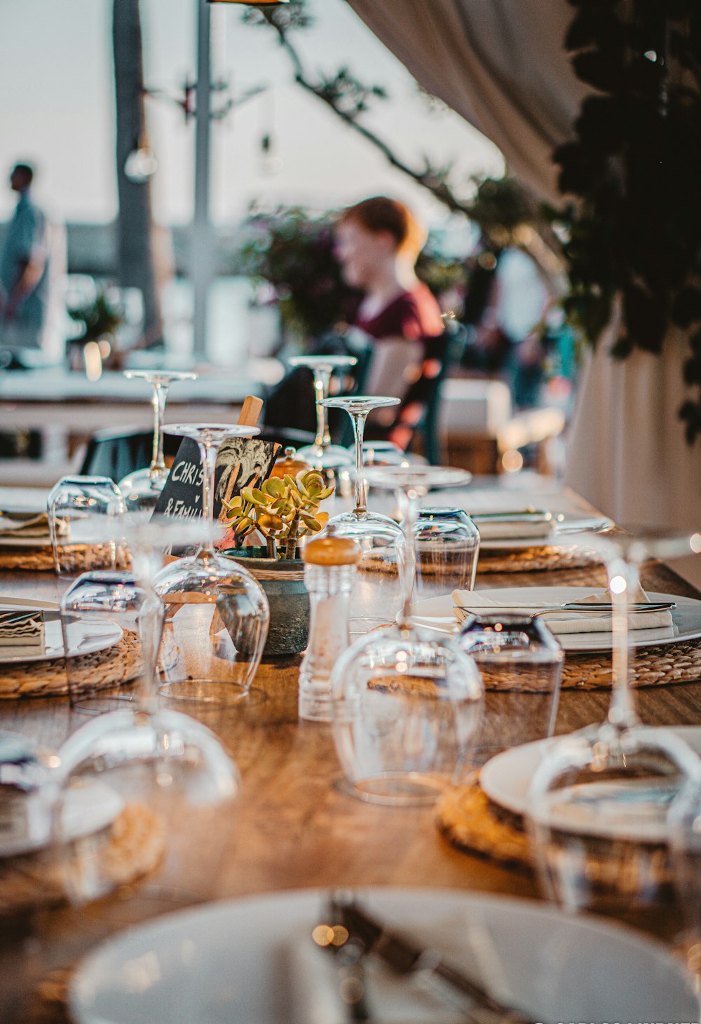 clear glass cup on table