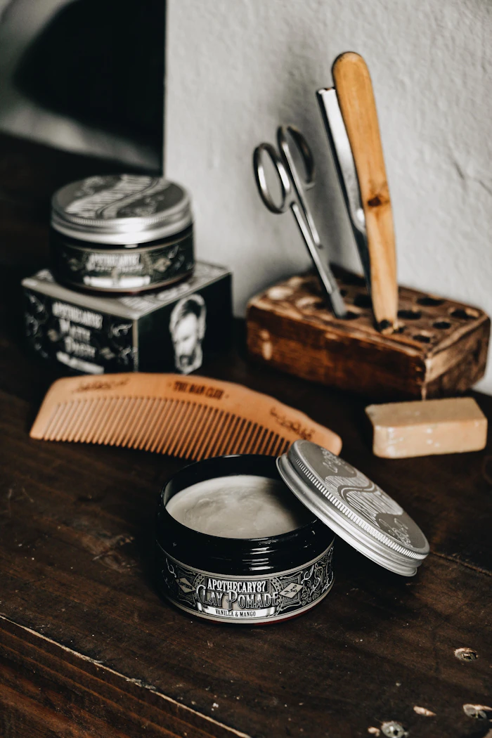 Cadeira clássica de barbearia