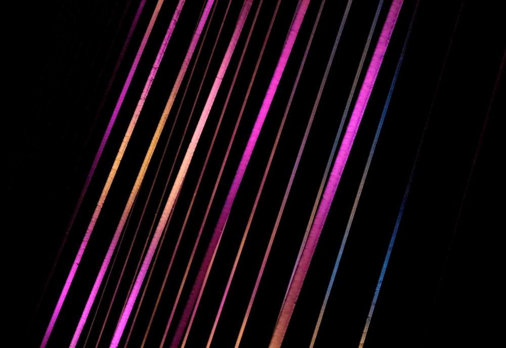 black and purple striped lights