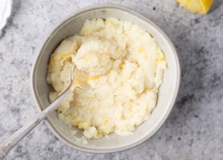 white rice on stainless steel bowl