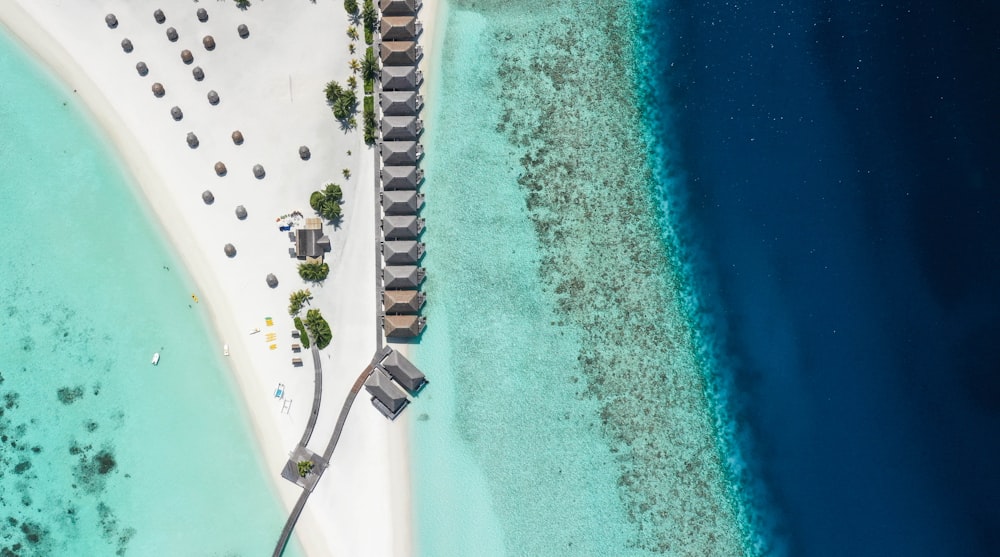 aerial view of beach during daytime