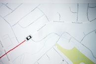 A map displaying the route of a delivery in progress.