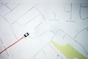 Screenshot of a sleek transport route planner with colorful map overlays