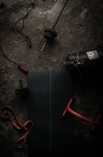 black and red power tool