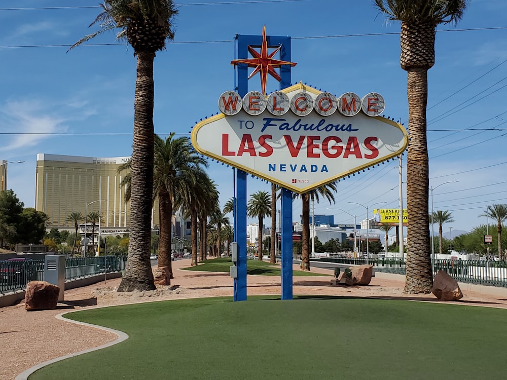 a sign for the las vegas hotel and casino