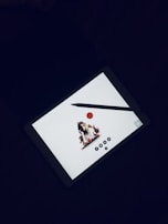 A user interface design displayed on a tablet.