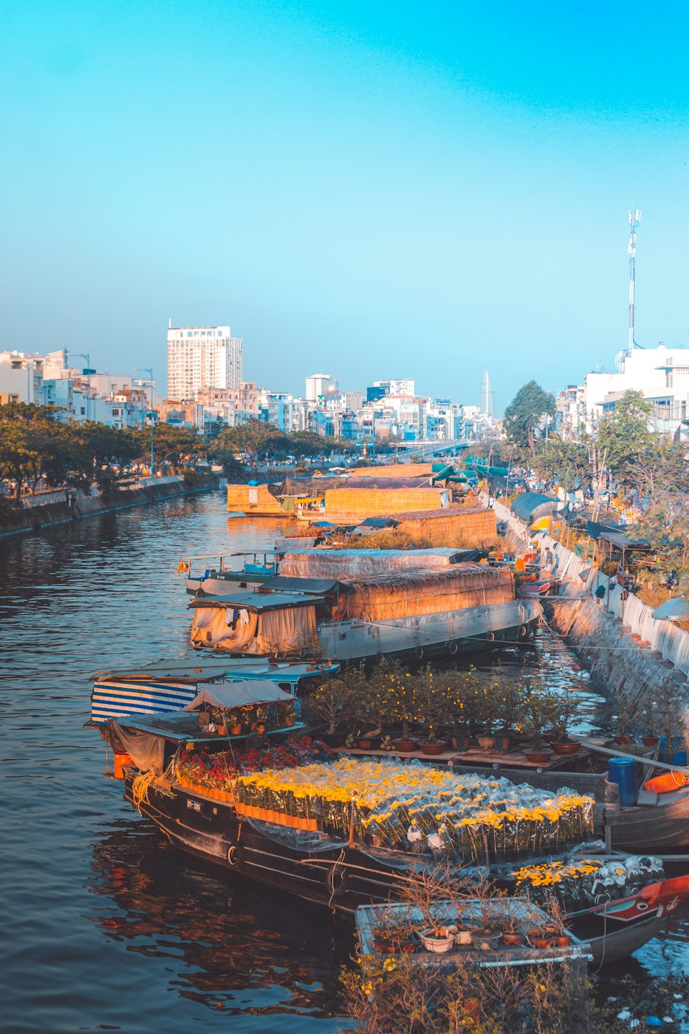 brown boat on body of water during daytime