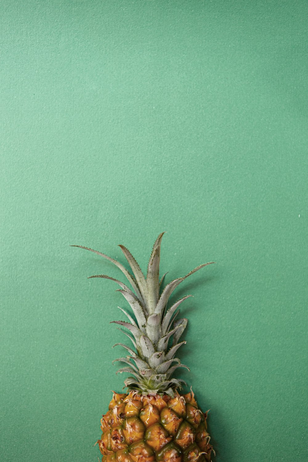 green and brown pineapple fruit