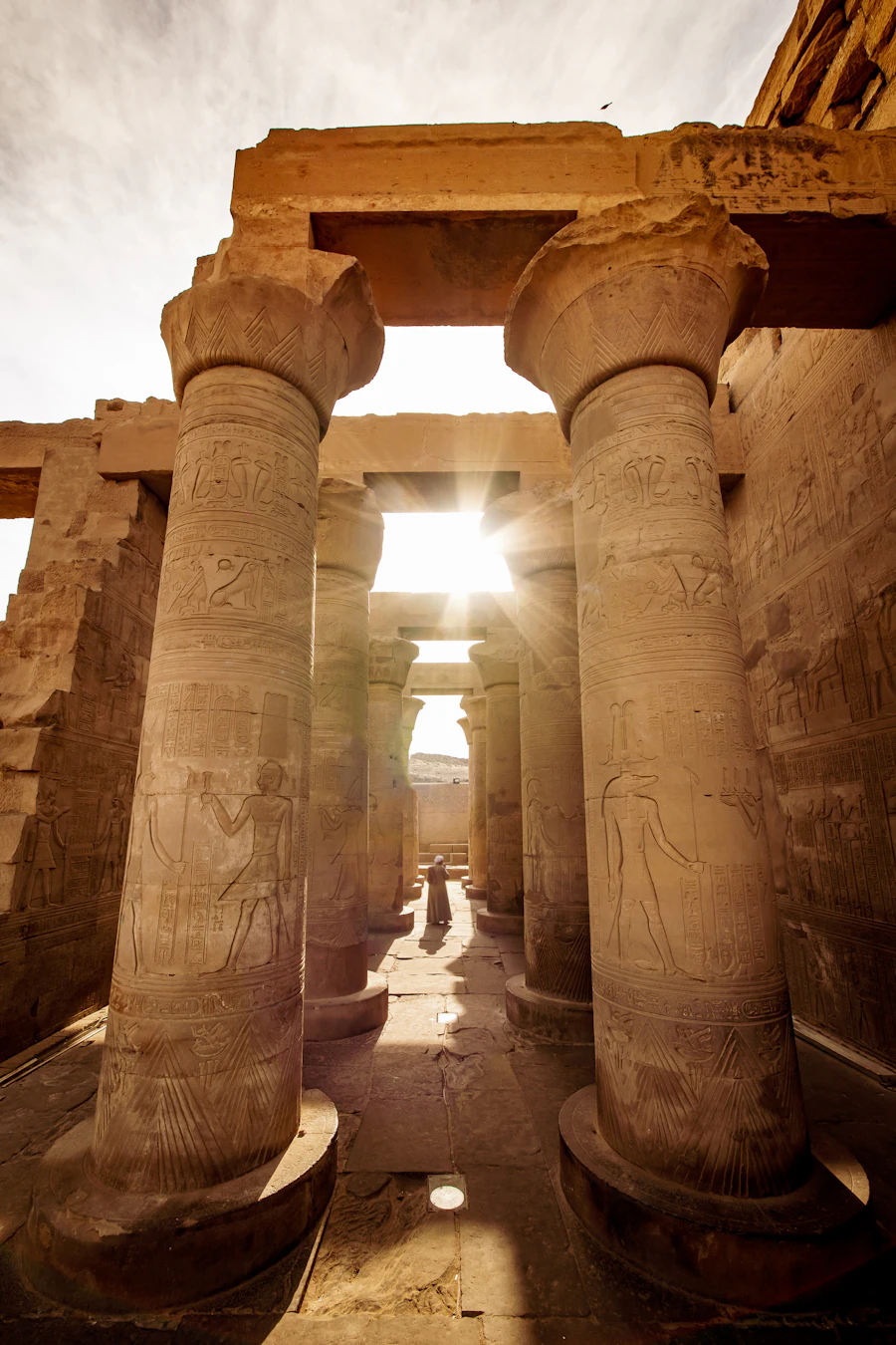 Columnas del templo de Karnak en Luxor