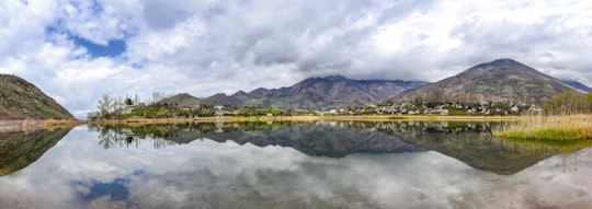 body of water near mountain under cloudy sky during daytime in Qazvin Province Iran