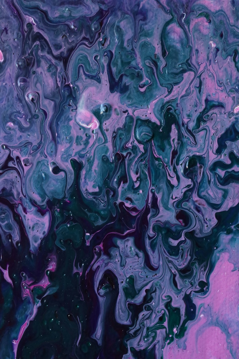 purple and white abstract painting