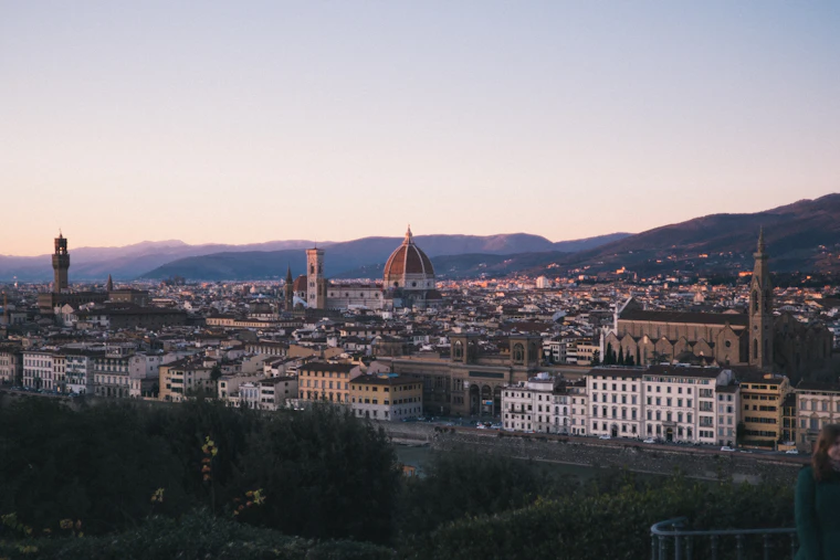 Florence, Italy - Duomo skyline at sunset