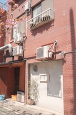 white and brown concrete house