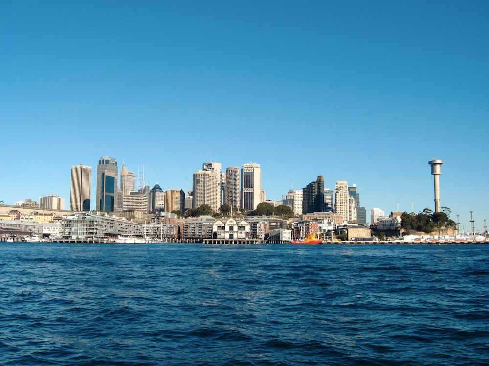 city skyline across body of water during daytime