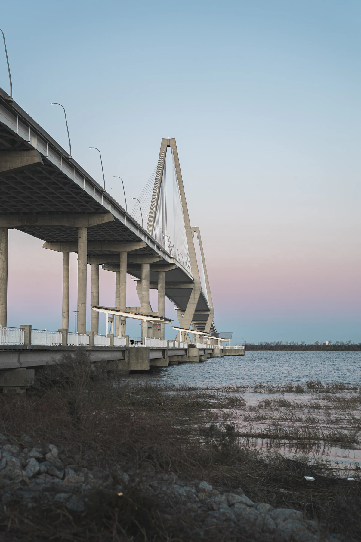 Historic waterfront buildings on the South Carolina coast