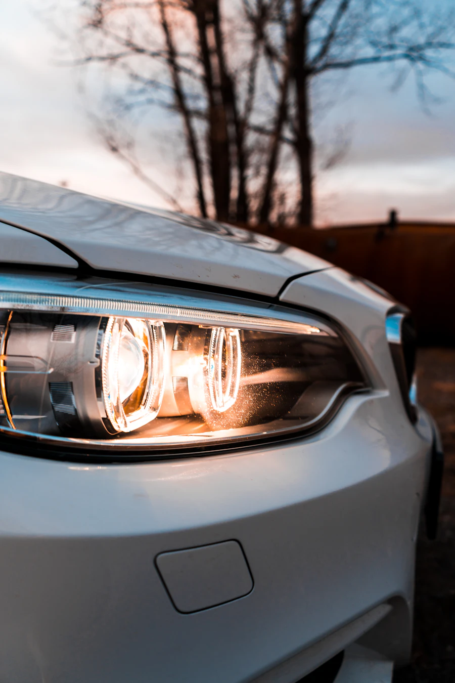 Koplamp van een BMW