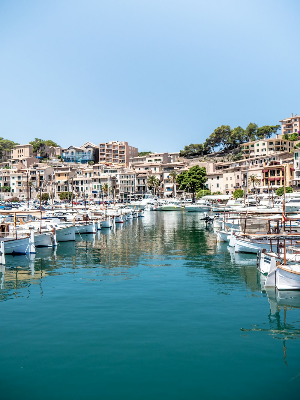 white and blue boat on water near buildings during daytime