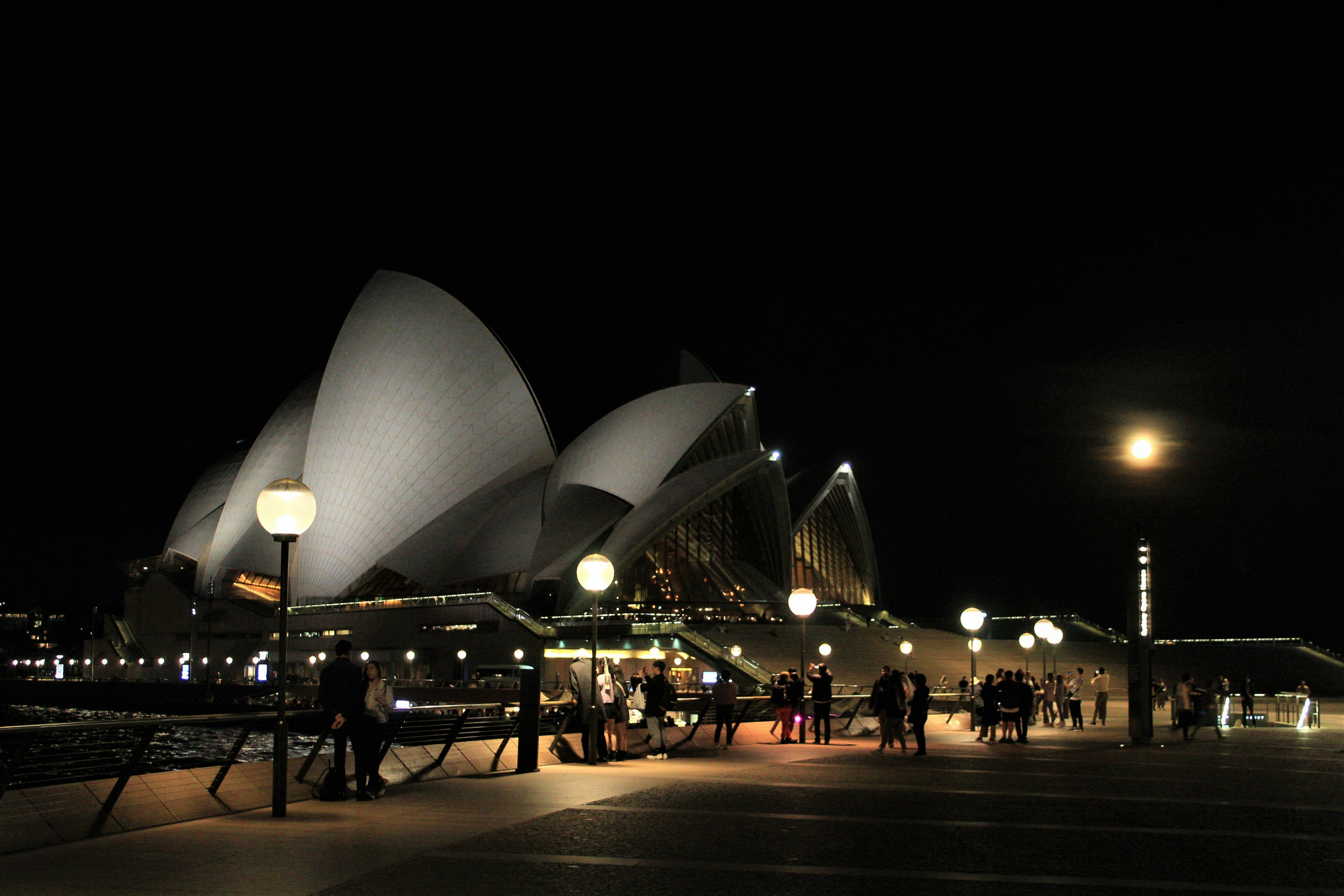 Sydney Opera House lights off Earth Hour night