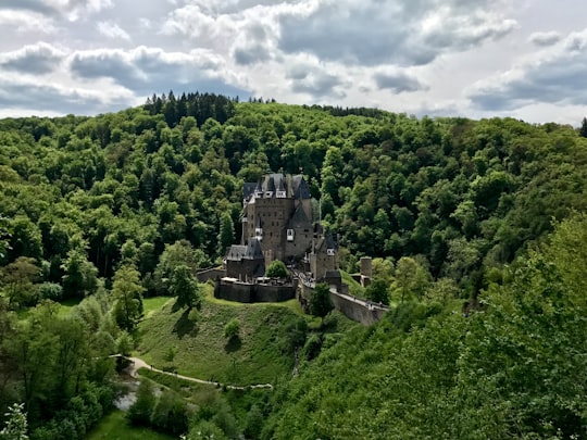 green trees under white clouds during daytime in Burg Eltz Germany
