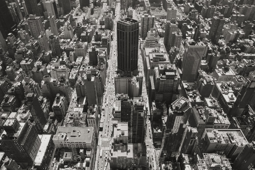 Vista aérea de los edificios de la ciudad durante el día