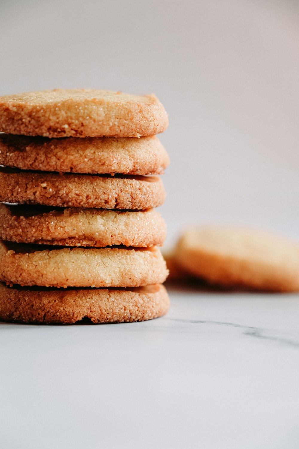 brown cookies on white table