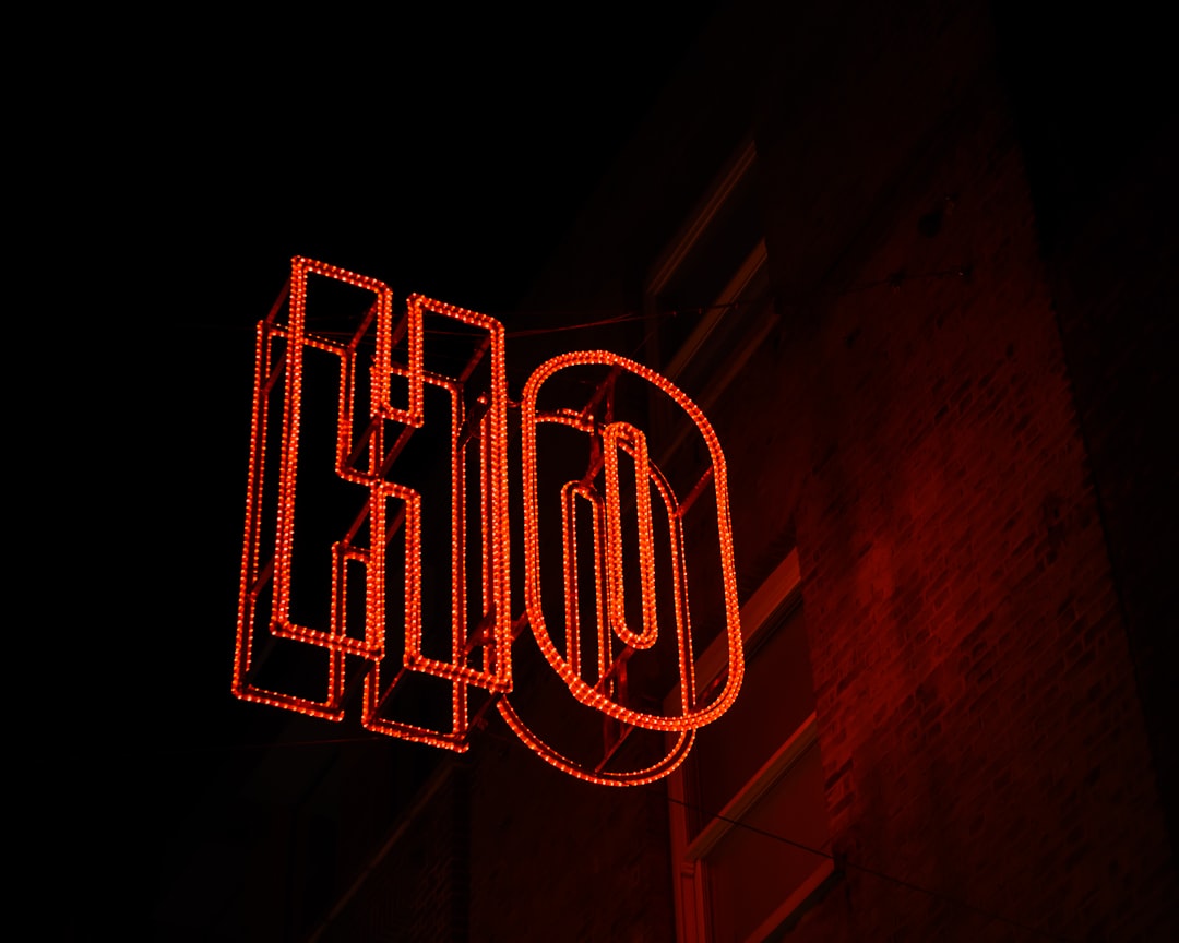 red and yellow neon light signage