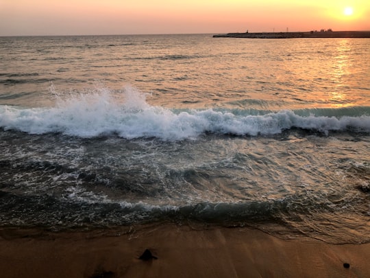 sea waves crashing on shore during daytime in Galle Face Sri Lanka