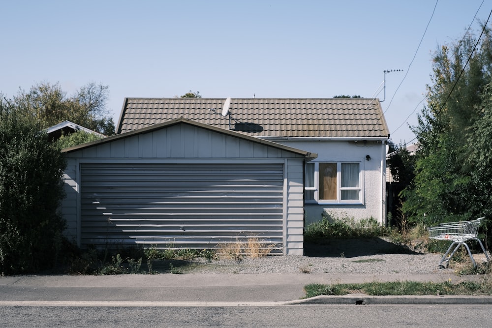 white and brown wooden house