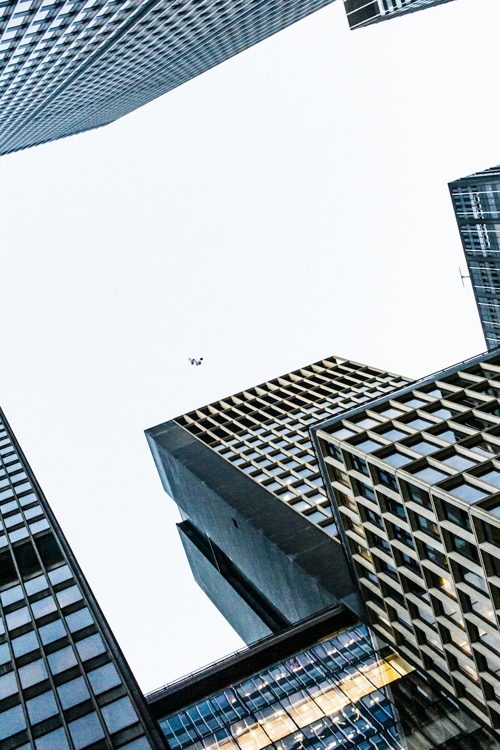 low angle photography of high rise building