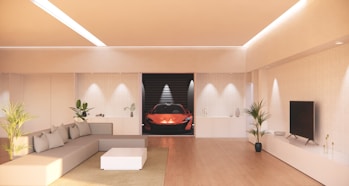 white living room with white couch and white couch