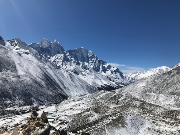 A stunning view of Hunza Valley showcasing its majestic mountains.