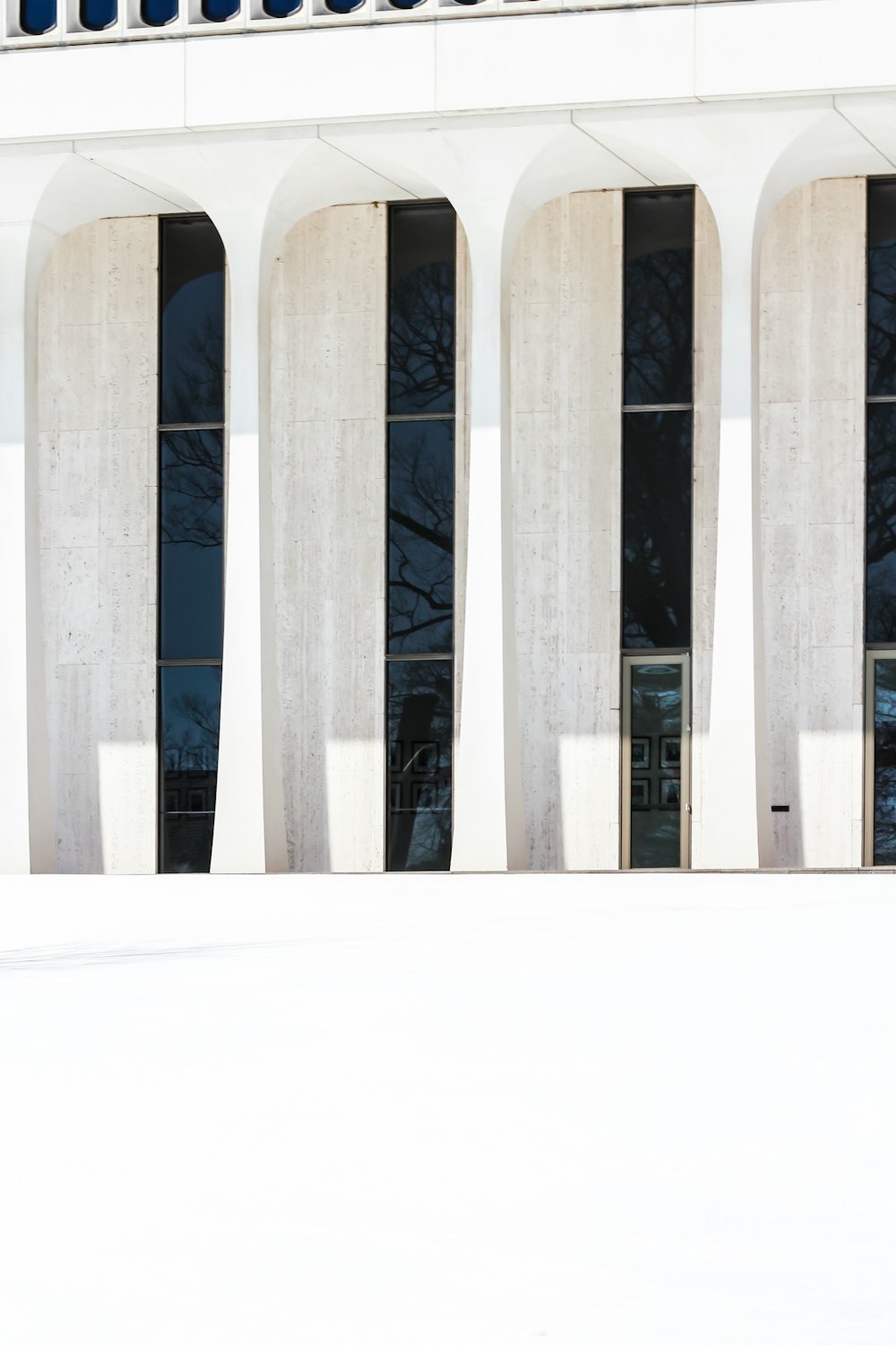 white and black concrete building