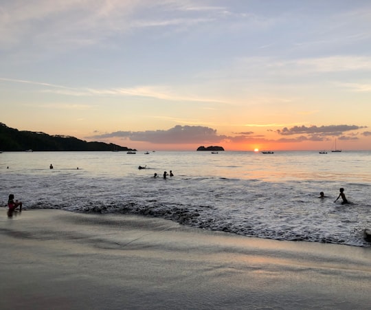 people on beach during sunset in Carrillo Costa Rica