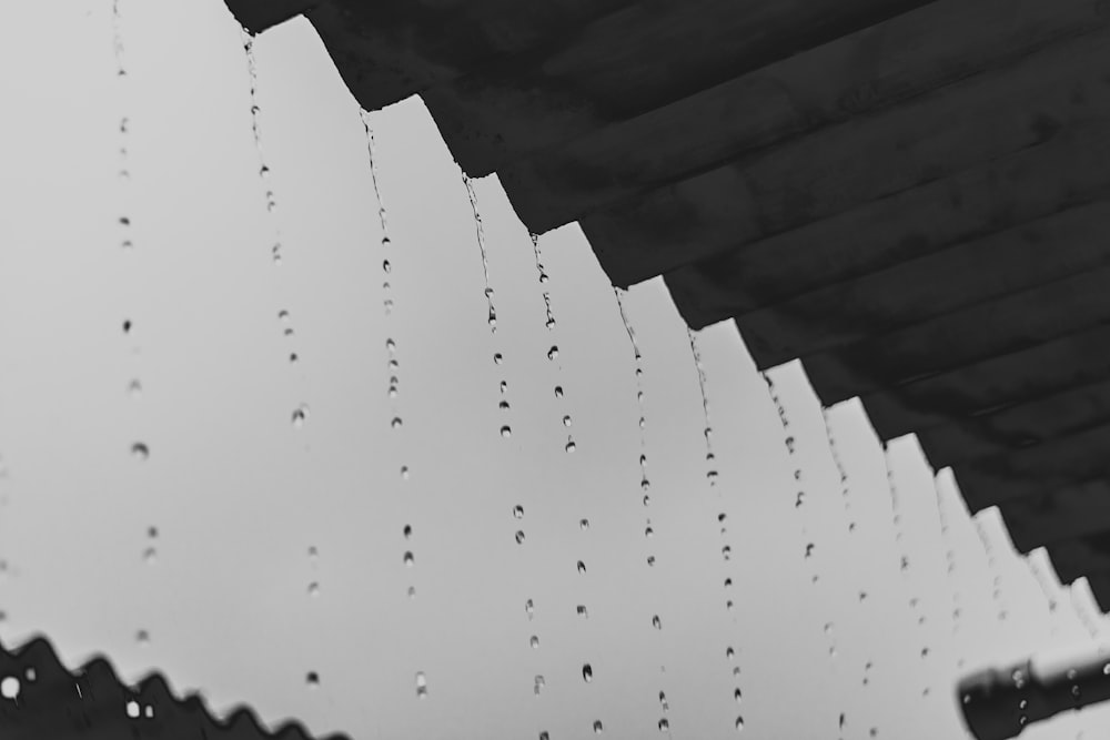 water droplets on glass panel