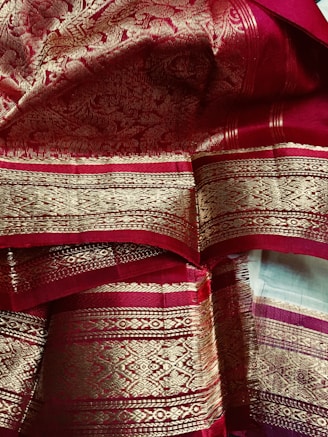 red white and blue textile