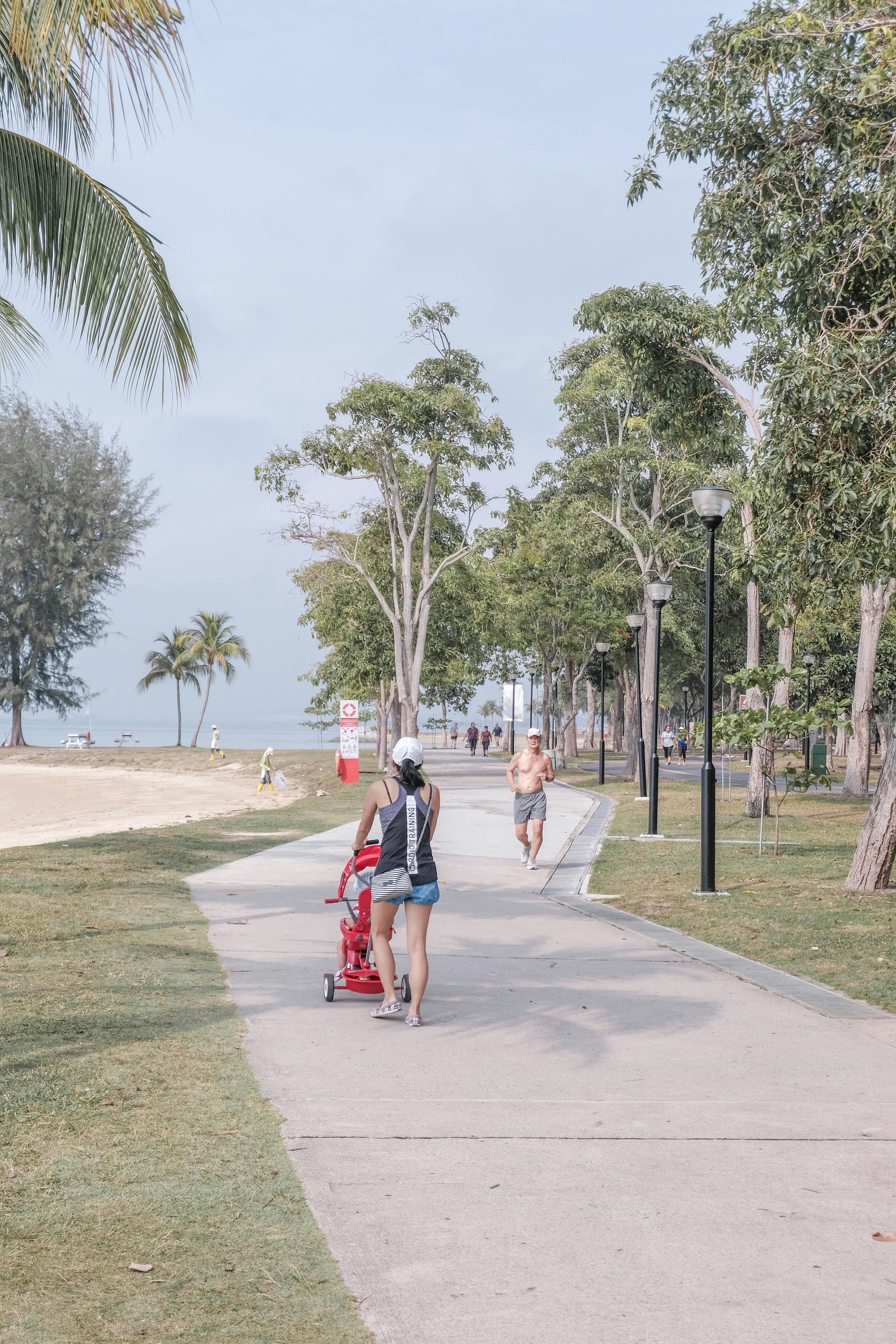 Morning Stroll #Singapore #eastcoast #park #miniature #minimal #softlight #jogging #beach #explore #haze #greenery #walk