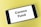 A smartphone displaying the text 'Corona Fund' on its screen is placed on a light yellow surface.