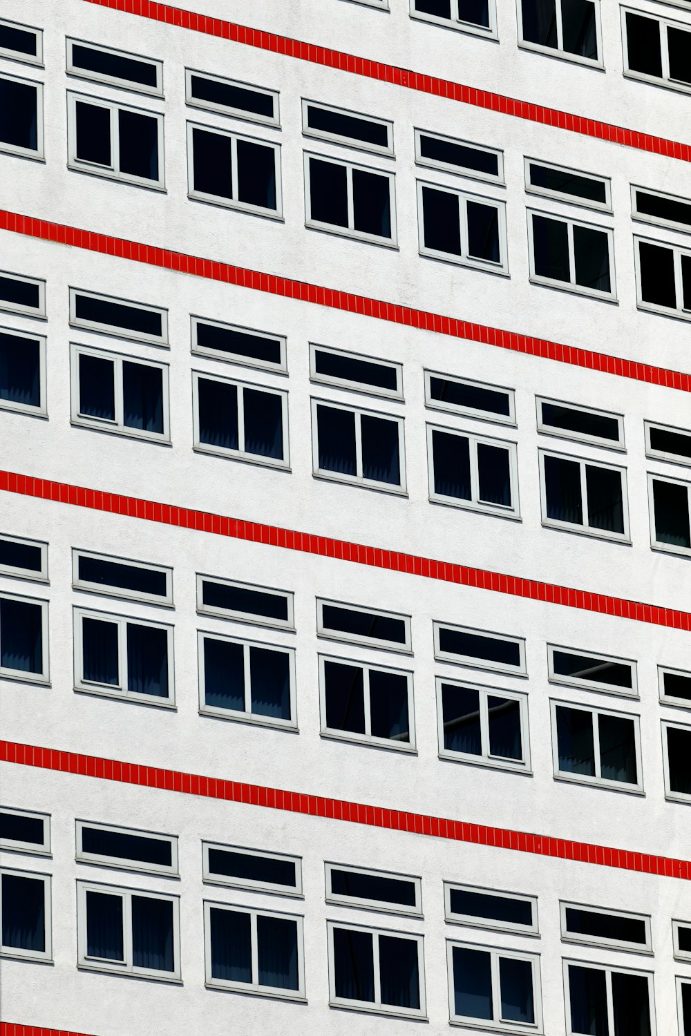 red and white concrete building