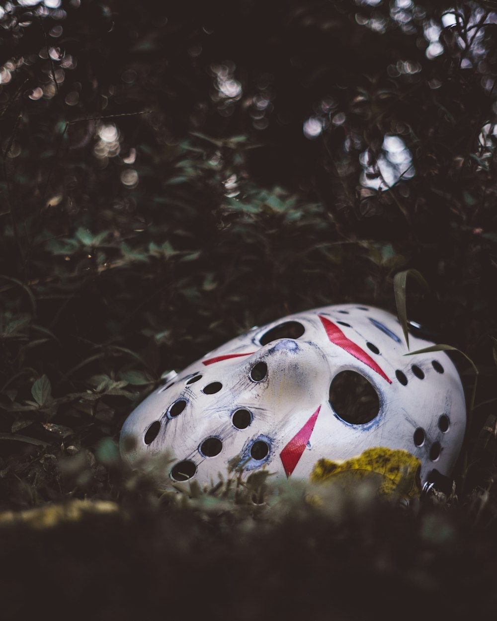 white and black polka dot egg ornament