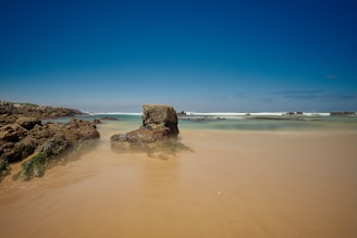 A serene beach scene showcasing the beauty of Colombian coastlines.
