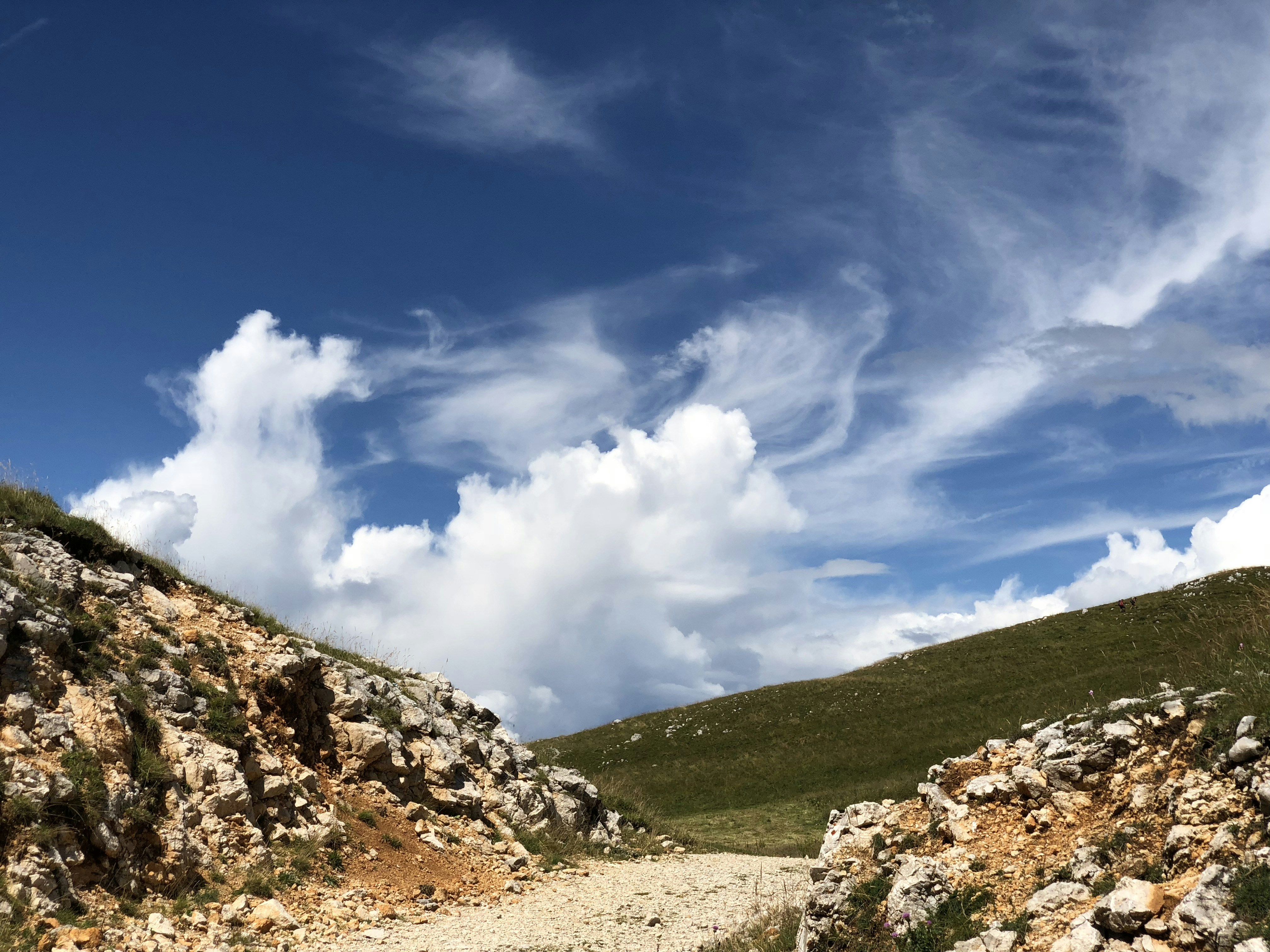 green grass field under blue sky and white clouds during daytime