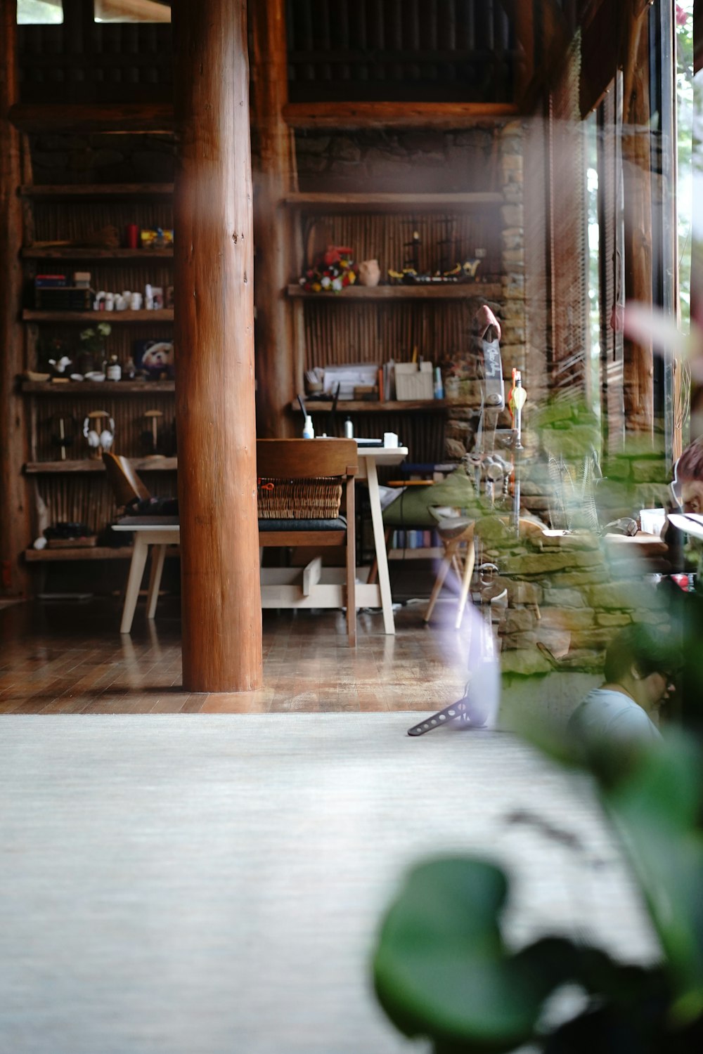 brown wooden chair near brown wooden table