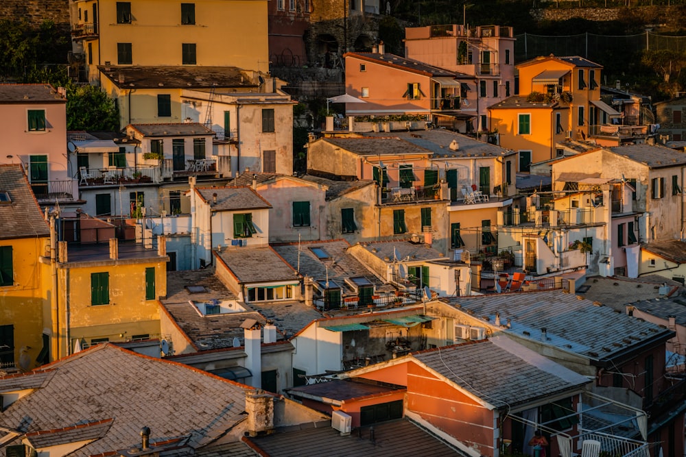 brown and white concrete houses